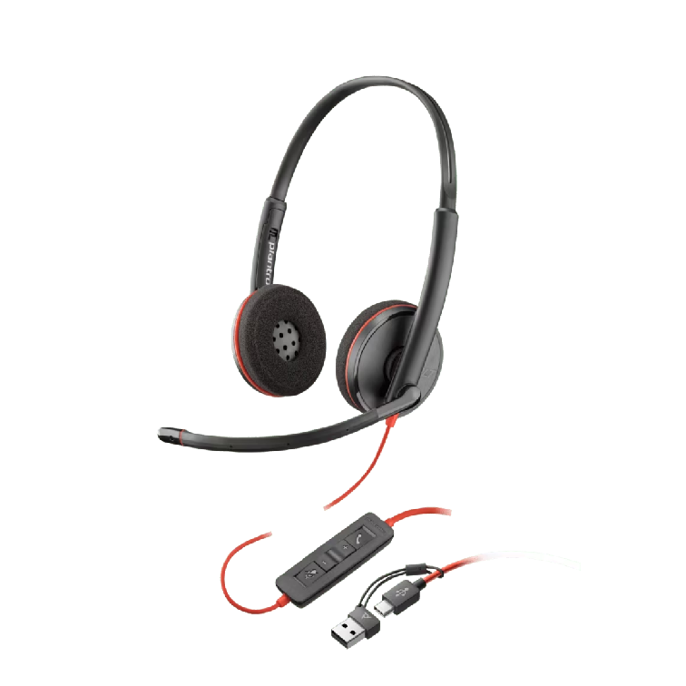 [POL-C3220_CA_0000000] Cintillo Poly Blackwire C3220 USB C/A