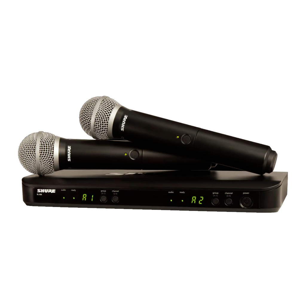 Sist. Shure BLX288/PG58-M15 / 2 mics PGA58