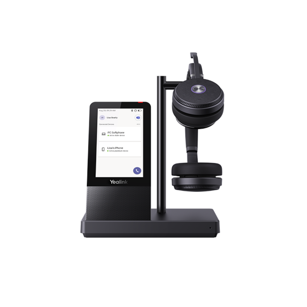 Cintillo inalámbrico DECT biaural Yealink WH66 UC