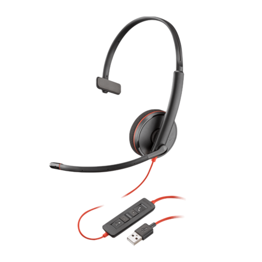 [POL-C3210_AC_0000000] Cintillo Poly Blackwire C3210 USB-A/C