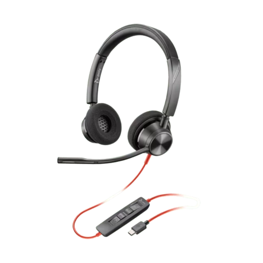 [POL-C3320_AC_0000000] Cintillo Poly Blackwire C3320 USB-A/C p/Teams
