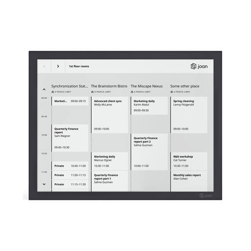 Booking Panel JOAN 13 Pro (negro)